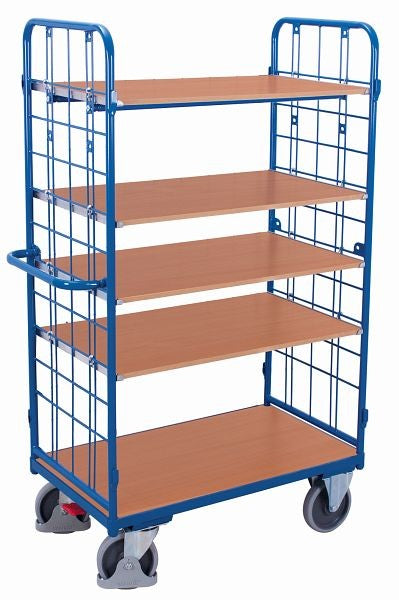 Carrello A Ripiani Variofit Ad Alta Capacità Di Carico 500 Kg Pneumatici In Gomma Termoplastica Sw-8