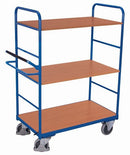 Carrello Con Ripiano Variofit Alto Freno Uomo Presente Portata 500 Kg Pneumatici In Gomma Termoplati