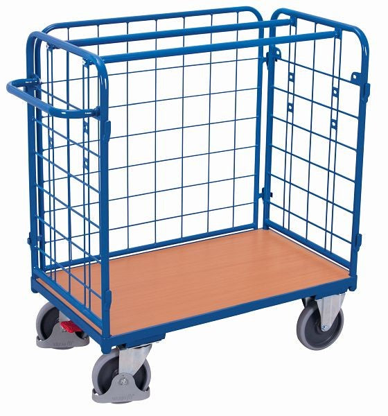 Carrello Portapacchi Variofit A Tre Pareti Bassa Capacità Di Carico 500 Kg Pneumatici In Gomma Termo