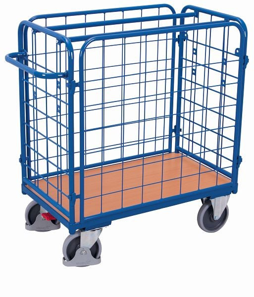 Carrello portapacchi a quattro pareti variofit, capacità di carico ridotta 500 kg pneumatici in gomma termoplatica, sw-600.420