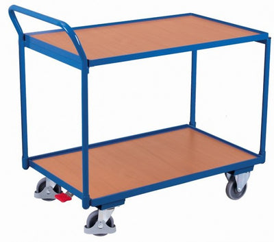 Carrello Da Tavolo Variofit 2 Piani Di Carico Portata 250 Kg Pneumatici In Gomma Termoplatica Sw-500