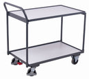 Carrello Da Tavolo Variofit Esd Con 2 Piani Di Carico Capacità 250 Kg Pneumatici In Gomma Piena Elet