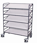 Variofit Esd Euro Box Trolley Con 5 Ripiani Capacità Di Carico: 250 Kg Area 1.240 X 604 Mm (L / P) N