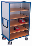 Carrello Con Ripiano Variofit Saldato Saldamente Portata 500 Kg Pneumatici In Gomma Termoplatica Sw-