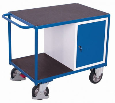 Carrello Da Officina Per Carichi Pesanti Variofit Con Armadio In Acciaio Capacità Di Carico 1000 Kg