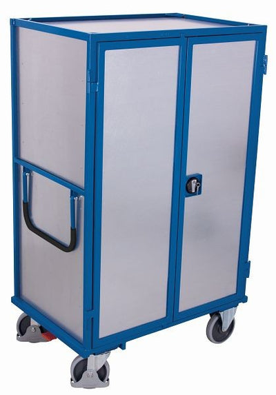Carrello A Ripiani Variofit Saldamente Saldato Con Serratura Rotazione
