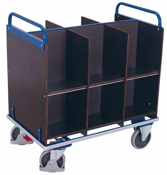 Carrello Classificatore Variofit Con 12 Scomparti Portata 400 Kg Pneumatici In Gomma Termoplatica Sw
