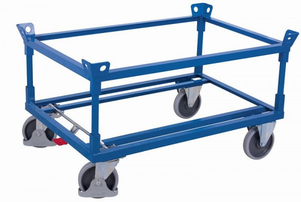 Telaio variofit con 2 telai angolari, capacità di carico: 500 kg pneumatici in gomma termoplastica easystop su un lato
