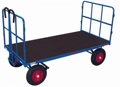 Carrello Con Piattaforma Manuale Variofit 2 Pareti In Rete Tubolare
